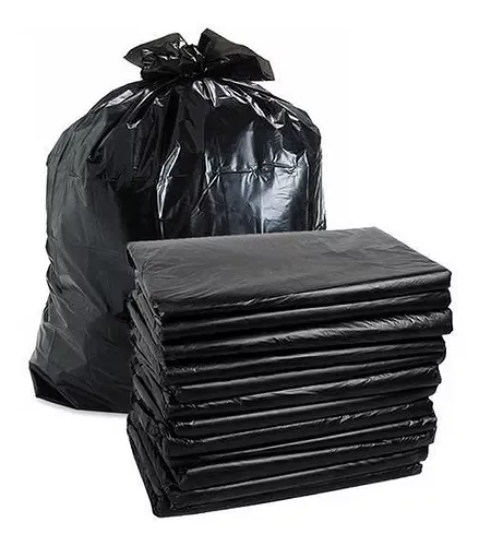 Bolsa para Basura Negra 40 kg Calibre 14 Bulto 100 Unidades