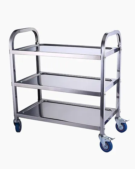 Carro Room Service Acero Inoxidable 3 Niveles
