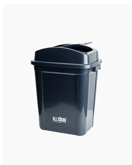 Papelera Plástica PP Tapa Vaivén 20 Litros Negro
