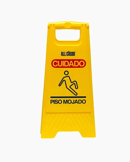Señalizador Piso Mojado Plegable PP Virgen