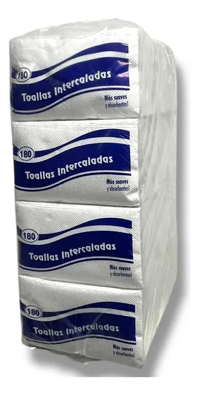 Toalla Intercalada Brilux Food Service 12 Paquetes x 180 Hojas