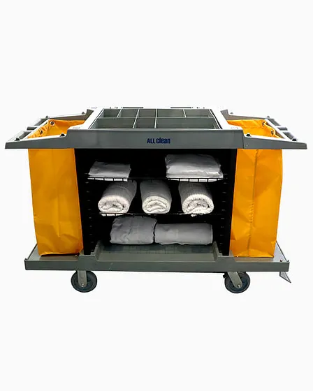 Carro de Camarera ABS con Bolsas de Vinilo